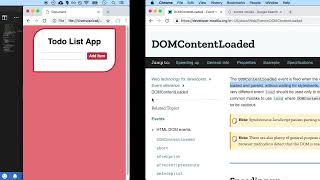 Lesson 84: DomContentLoaded Event