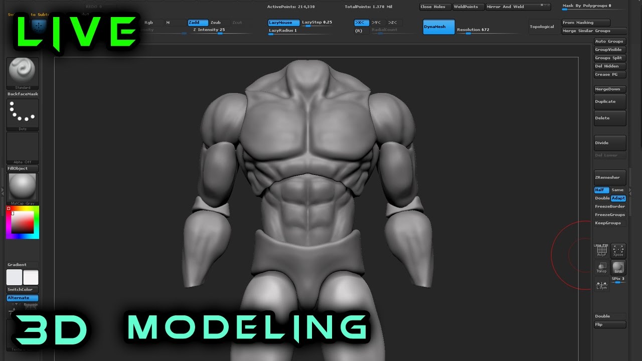 making action figures in zbrush