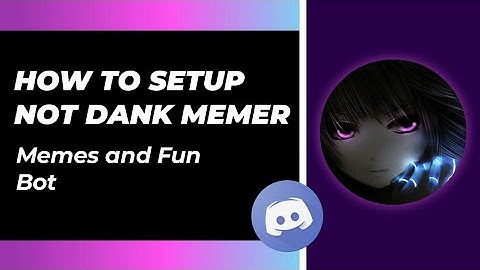 How to setup Not Dank Memer bot discord very easily on your discord server | Meme