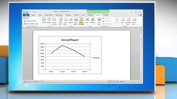 How to Data Labels in a Line Graph in Word 2010