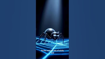 Why spiders don’t stick to their own webs 🤔#spider #shorts #viralshort  #funfacts