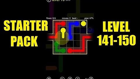 Flow free wraps game solution Starter Pack level 141-150 | Flow Free 5x5