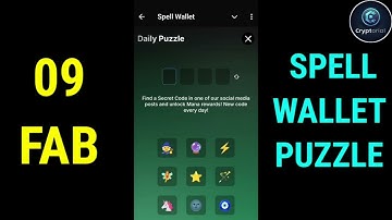 Spell Wallet Daily Puzzle 9 February | Spell Wallet Today Puzzle | Spell Wallet Secret codes |
