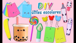 7 DIY IDEAS DE ÚTILES ESCOLARES SUPER BONITOS - Manualidades Para Regreso a Clases