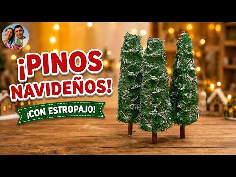 ?Cómo Hacer PINOS Para Villas, Maquetas, Dioramas, FÁCIL Con Arte en Tus Manos