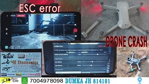 Crash Drone 🥺 DJI air 2 #ESC Error #dji #drone Crashing #viralvideo #youtube