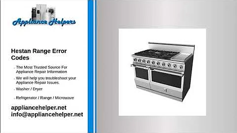 Hestan Range Error Codes