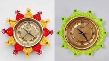 DIY Macrame Wall Clock | Macrame Wall Clock Tutorial for Beginners | Macrame Tutorial