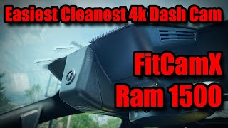 FitCamX Easiest and Cleanest 4K Dash Cam Install in a Ram 1500 / Full Install and Config 6% Discount