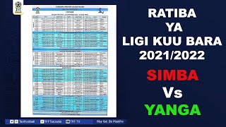 HII NI RATIBA YA LIGI KUU TANZANIA BARA 2021/22