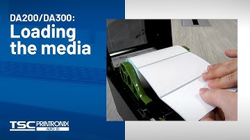 TSC DA200/DA300 Desktop Printer: Loading the media