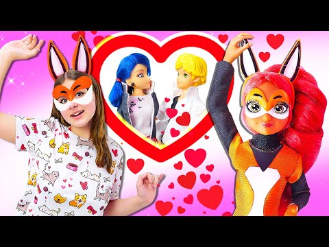 Видео: Приключения Леди Баг и Супер Кота – Адриан устроил драку с Кеном! Игры для девочек в куклы Леди Баг