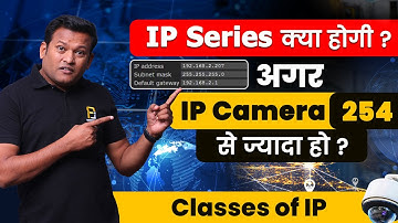 IP Camera Installation: Addressing More Than 254 Cameras -Class A, B, C, D, E Explained! Bharat Jain