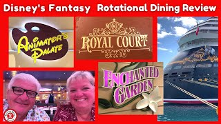 Disney Fantasy Rotational Dining Restaurants review 2023 | Disney Dining Review