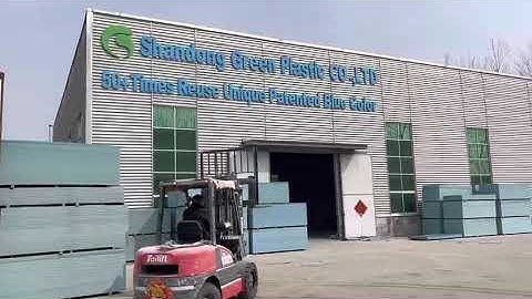 container loading of pvc plastic formwork factory