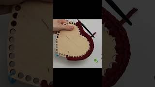 How To Knitting Bottom For The Heart Basket