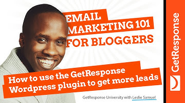 How to use the GetResponse WordPress plugin to get more leads | Email Marketing 101 for Bloggers