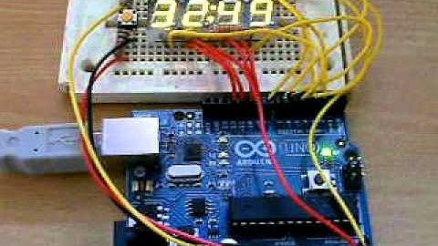 Arduino multiplexed 7 segment display timer.