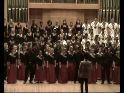 The Stellenbosch University Choir and the South African Youth Choir sing together Hark! The Herald Angels Sing! (arr Brant Adams) at the Konservatorium of Stellenbosch/South Africa (Pianist: Elzeth Germishuys).