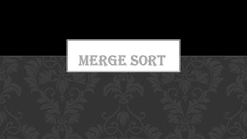 Merge Sort Algorithm Animation