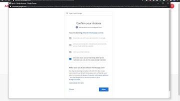 Google verification - 1st oAuth screen
