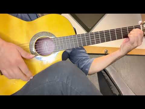 Guitar exercise #5 for beginners playing chords and rhythm /ejercicio de guitarra acordes y ritmo.