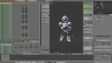 Project Ticmin: Model and Animations in Blender - PART 1 TIC the Robot Animations