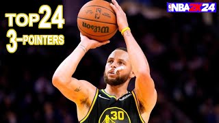 Stephen Curry's Top 24 3-Pointers | NBA 2K24