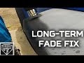 How to restore faded bumpers and fenders with heat gun