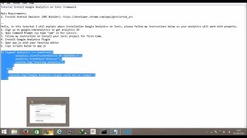 How to Install Google Analytics on Ionic Framework