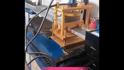 Shelf column forming machine