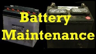 Battery Maintenance ::: Adding Water to Cells and Charging