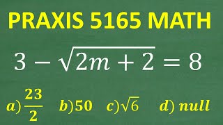 Praxis 5165 Math Practice Question - MUST KNOW!