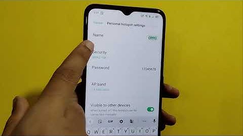 how to change hotspot password in oppo f11 | hotspot password change kaise kare