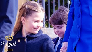 Charlotte Melts Hearts With Protective Gesture Towards Louis At Easter Service