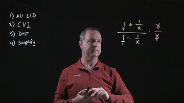 Simplifying a Complex Rational Expression by the LCD Method