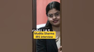 Mudita Sharma 😍#upsctopper #drishtiias #irs #upscinterview #iasinterview #ias #upsc #ips #shorts