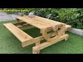 Greats Ideas Perfect for Woodworking Projects // California Farm Coffee Table With Wheel Design