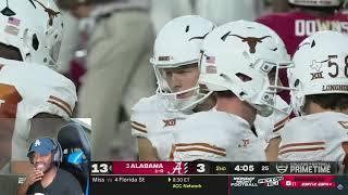 #11 Texas vs #3 Alabama College Football Highlights Week2 REACTION!