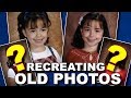 We Recreated Our Old Childhood Photos - Merrell Twins