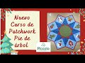 Curso de pie de arbol en patchwork  Clase 1  Copo de nieve