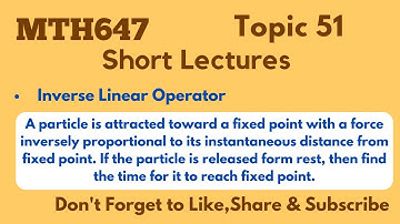 Mth647 lecture 51 || Mid term Short Lectures || Virtual University of Pakistan