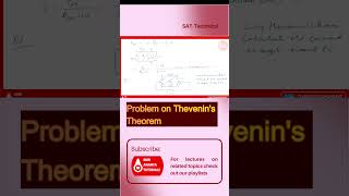 Problem on Thevenin&#39;s Theorem #thevenin #thevenintheorem  #electricalengineering  #kvl #kcl #shorts