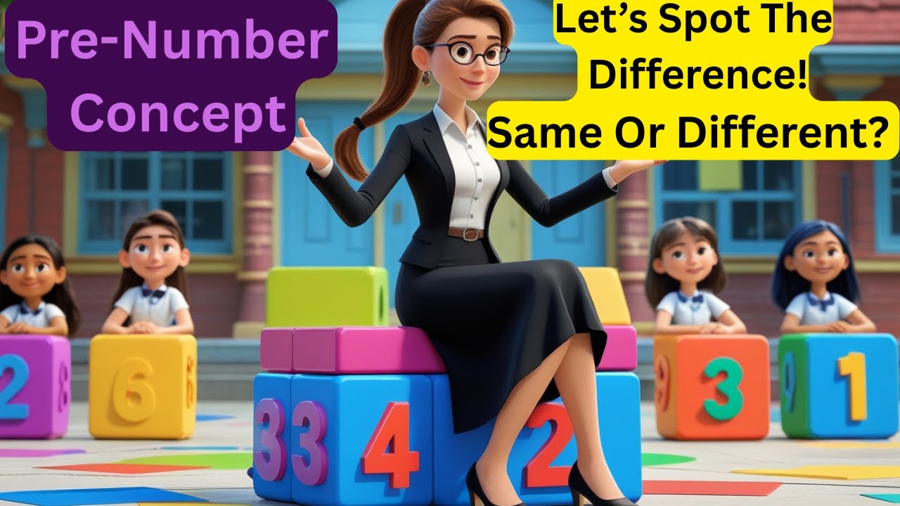 Pre maths and number concept | Same and different | Early Learning | Elementary Maths zoo zoo zebra