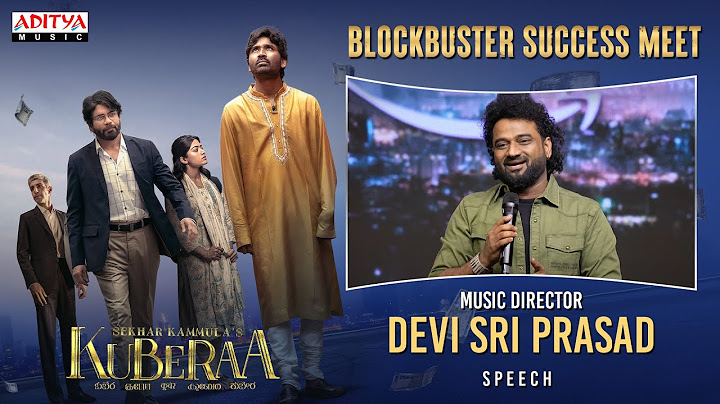 Music Director DSP Extrordinary Speech @ Kuberaa Blockbuster Success Meet | Nagarjuna, Dhanush