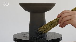 화장토로 장식한 높은 그릇 만들기 : Making a ceramic bowl on the wheel [ONDO STUDIO]