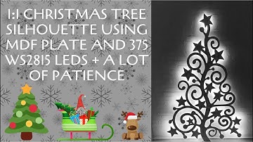 Amazing 1.9 meter high 1:1 Christmas tree using 375 pcs addressable WS2815 LEDs