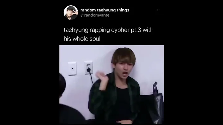 Taehyung rapping cypher pt.3 with his whole soul #taehyung