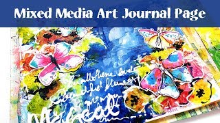 Intuitive Art Journal Page - Mixed Media Process