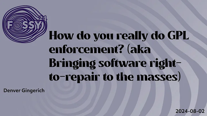 How do you Really do GPL Enforcement